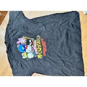 Hello Kitty My Hero Academia Black T-Shirt Anime‎ Manga Graphic Tee XL